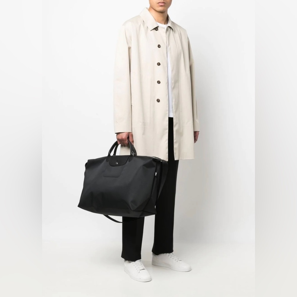 BNIB Unworn Longchamp Black Travel Bag w/ Strap